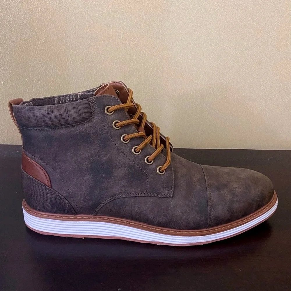 Ferro Aldo Birt Men's Memory‎ Foam Casual Mid-Top Desert Boots